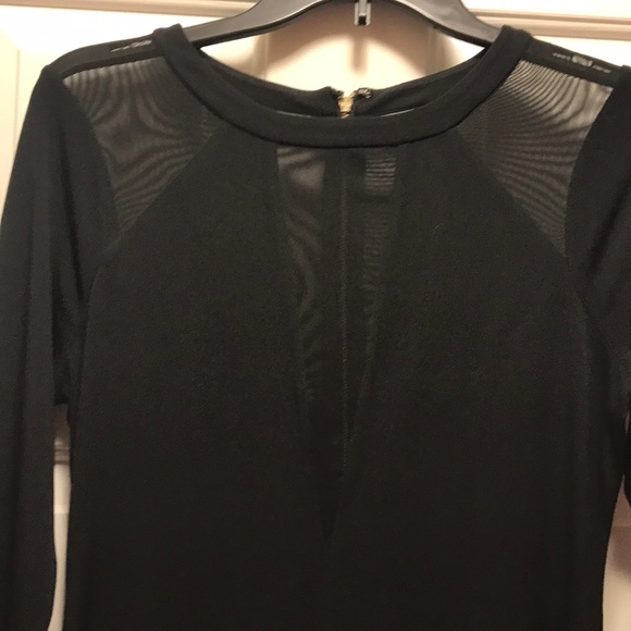 Express Dresses & Skirts - Express Black party dress with gold zipper